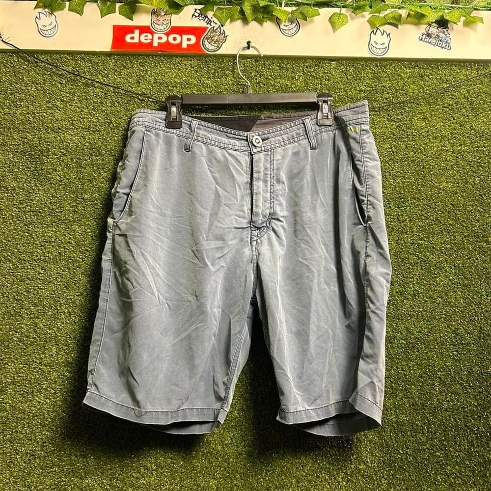 Volcom Men's Blue and Grey Shorts